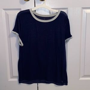 sheer blue t-shirt